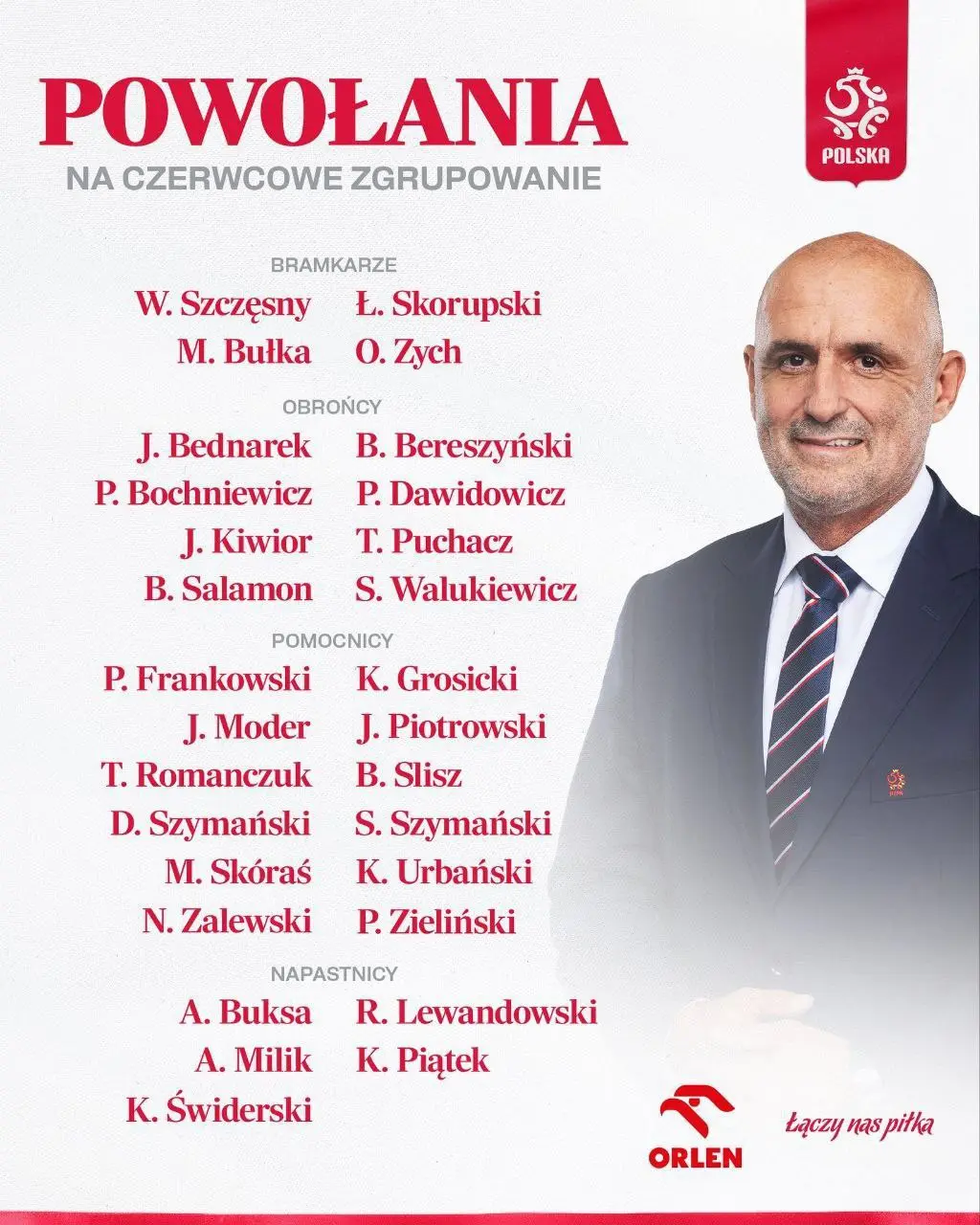 لیست تیم ملی لهستان برای یورو 2024 اعلام شد